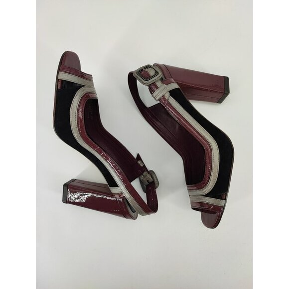 Cole Haan Women's Burgundy Slingback Leather High Heels Size 7B US - Picture 5 of 10